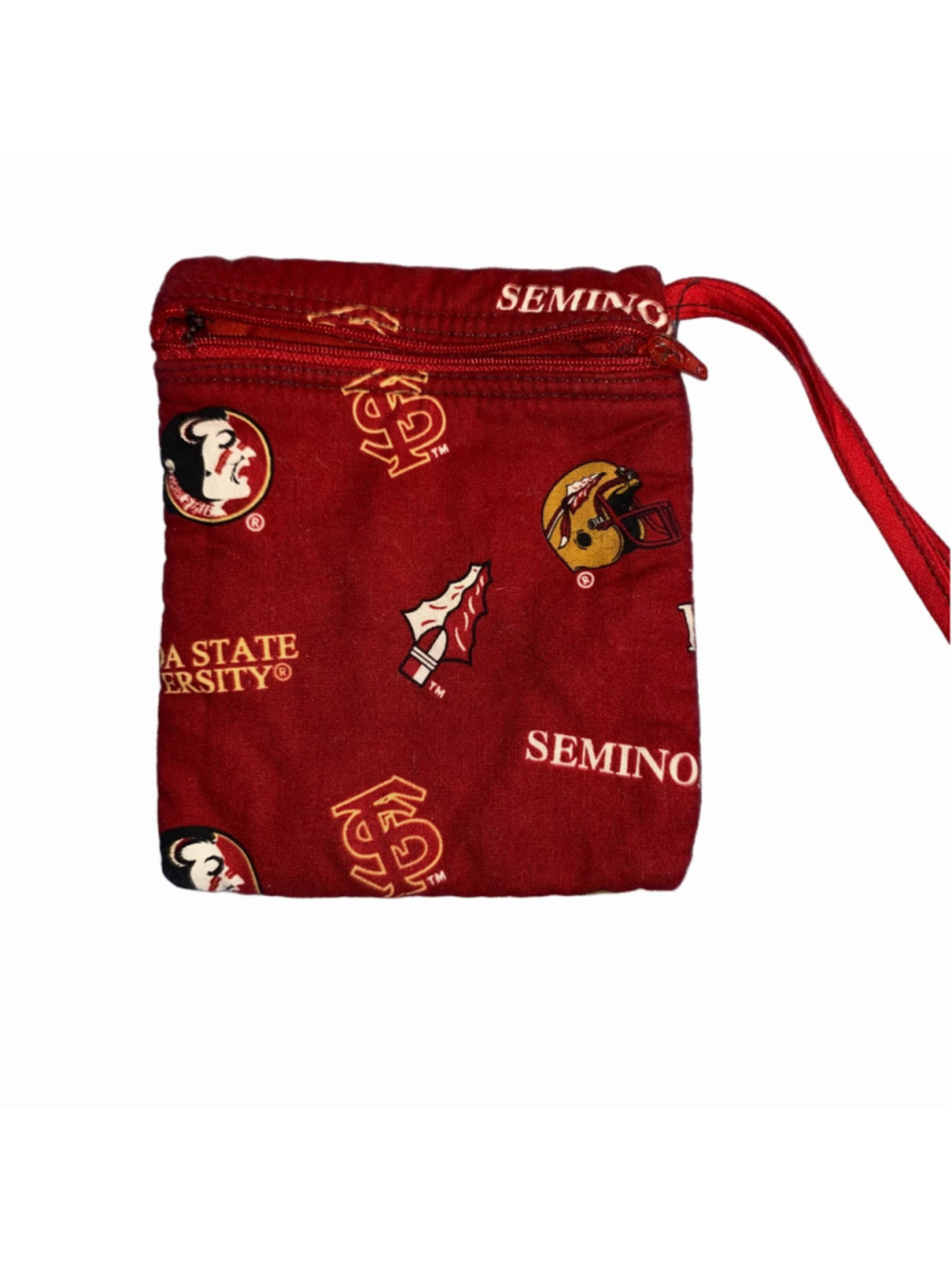 Women's Florida State Seminoles Wristlet Coin Purse Red Gold